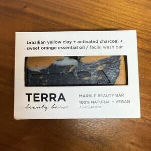 Terra Beauty Marble Beauty Bar Solid Facial Cleaner with Brazilian Clay and C...